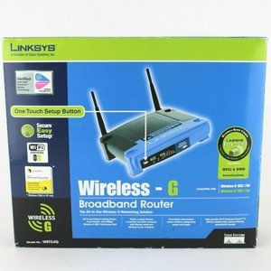 Linksys Wireless G Broadband Router WRT54G 19558 Cisco Systems 2.4Ghz Easy Setup